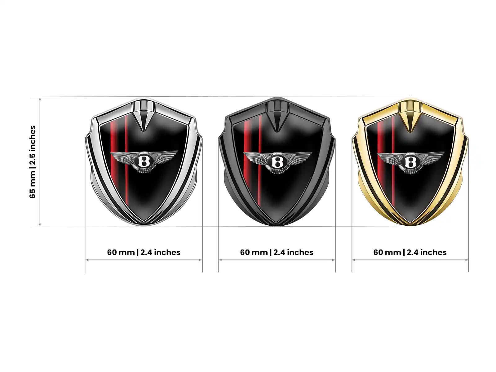 Bentley Emblema Coche Insignia Máximo Estilo Sólido Montaje